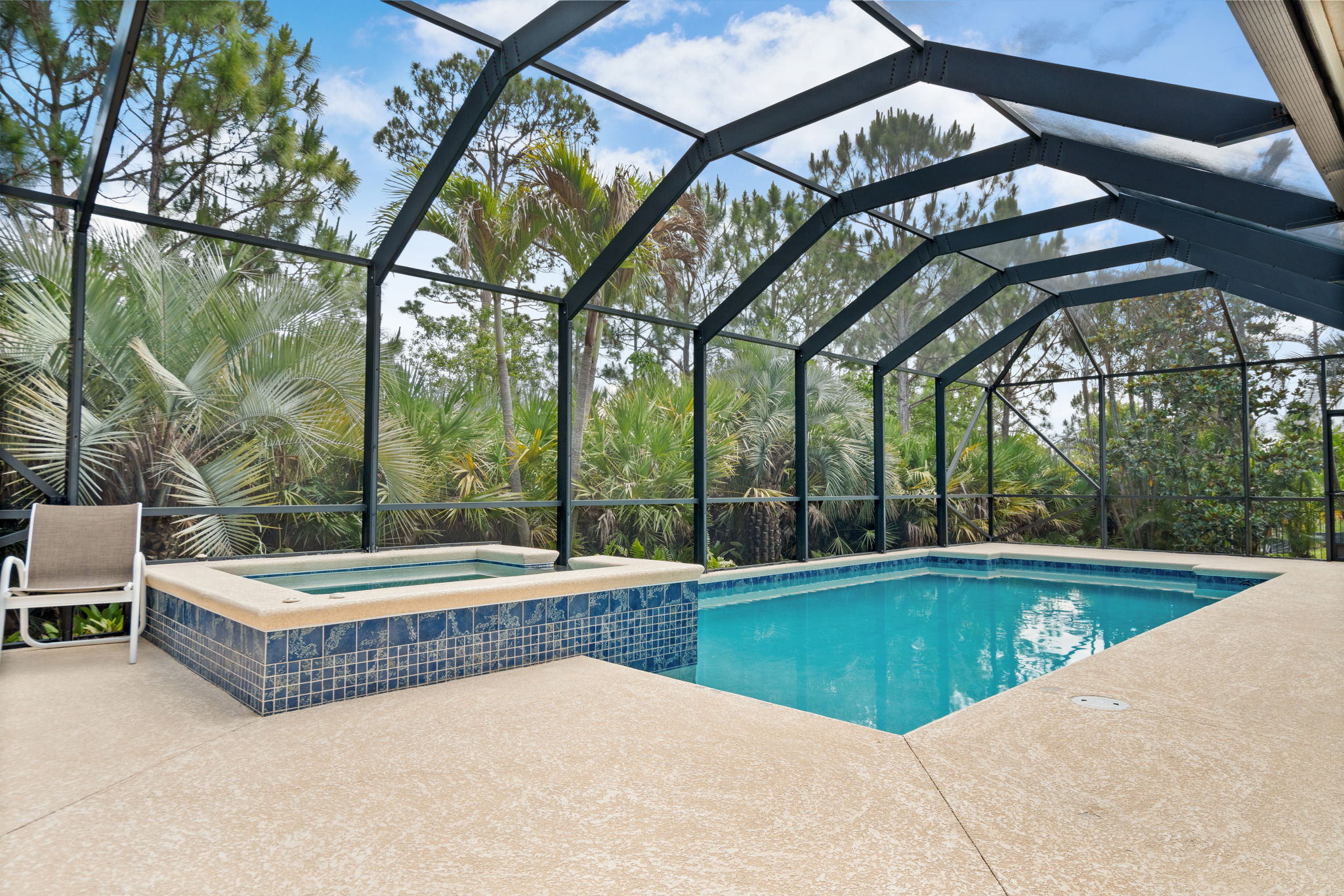 Screen-In Pool & Hot Tub