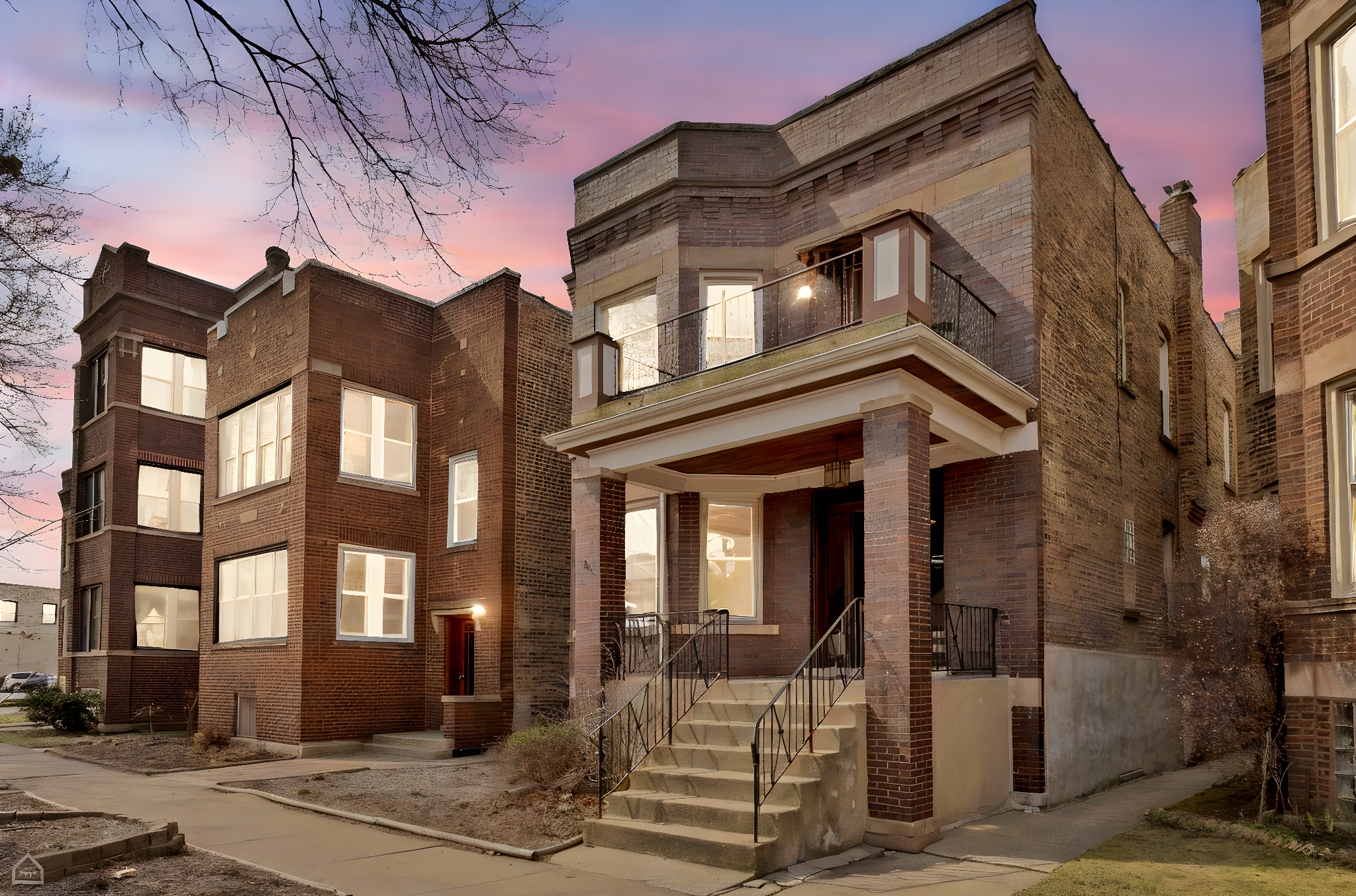 4832 N Claremont Ave - Exterior_002 day to dusk