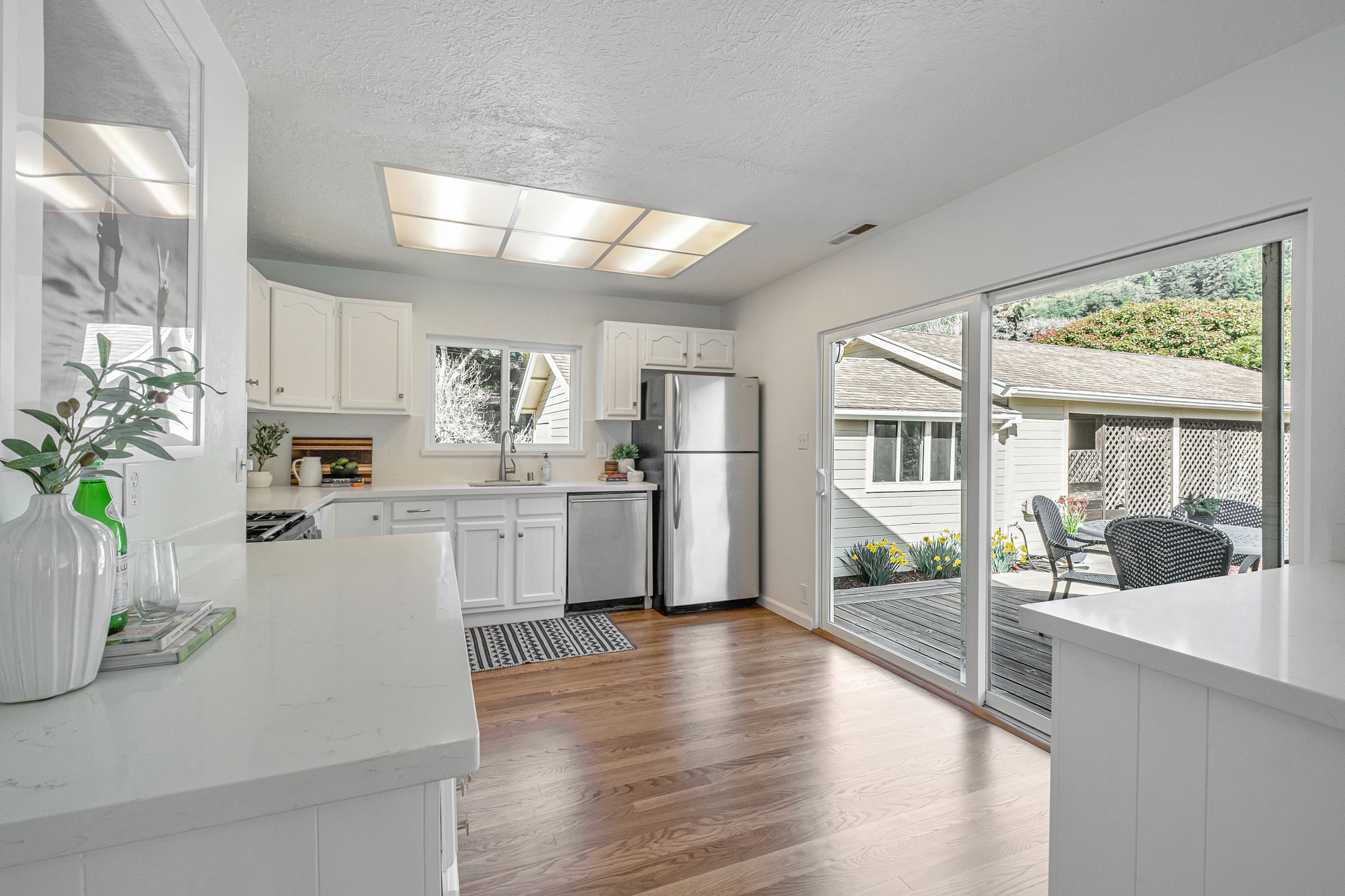 Kitchen View to side deck