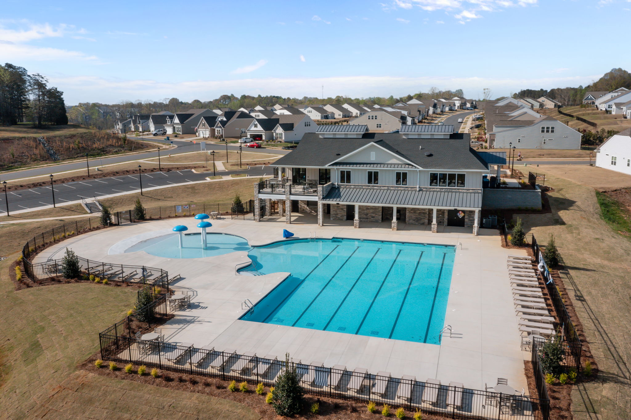 Community pool, fitness center and playground are 1 block away from home!
