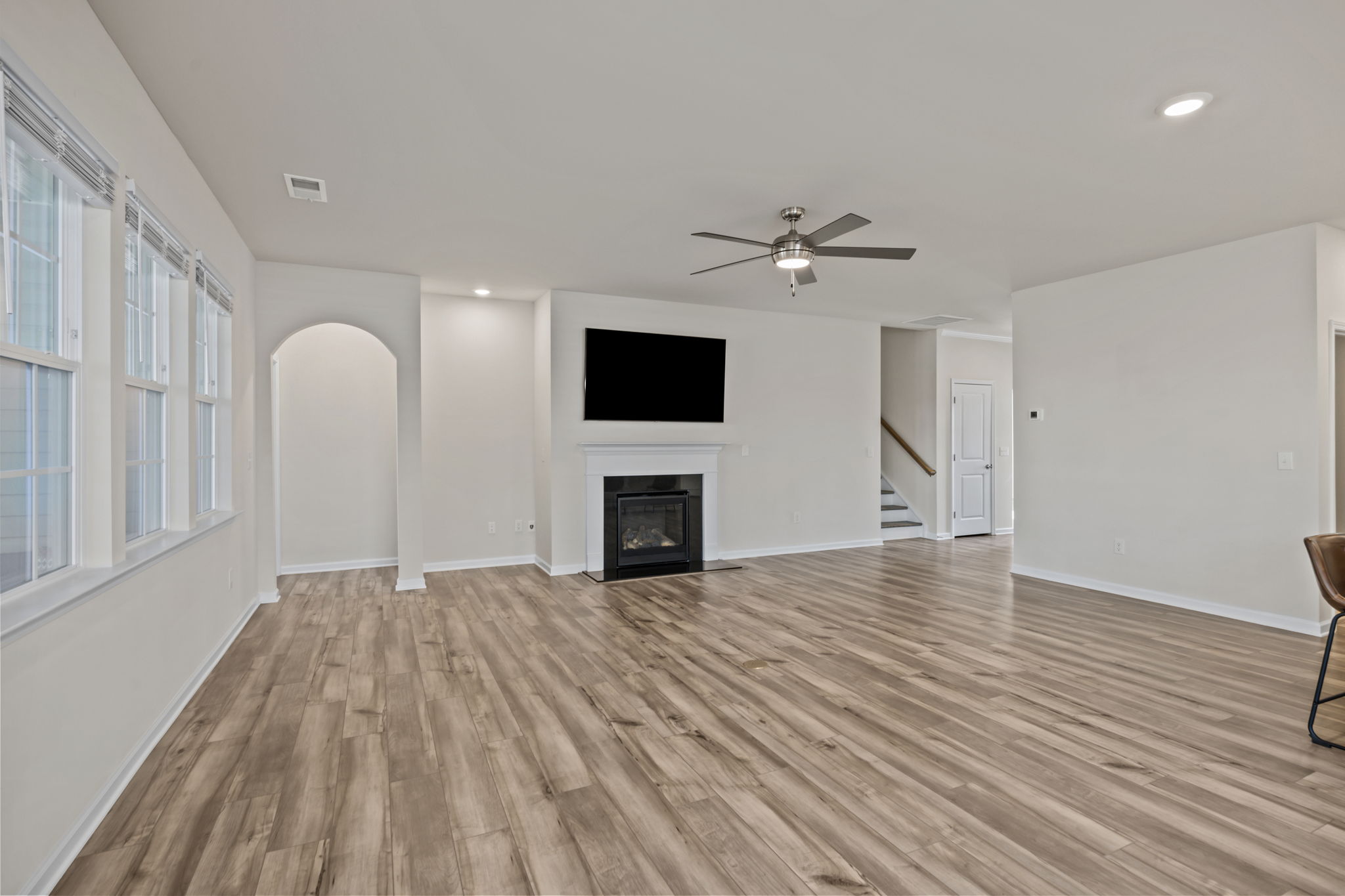 Plenty of room plus architectural details such as arched doorways, recessed coves and specialty moldings.