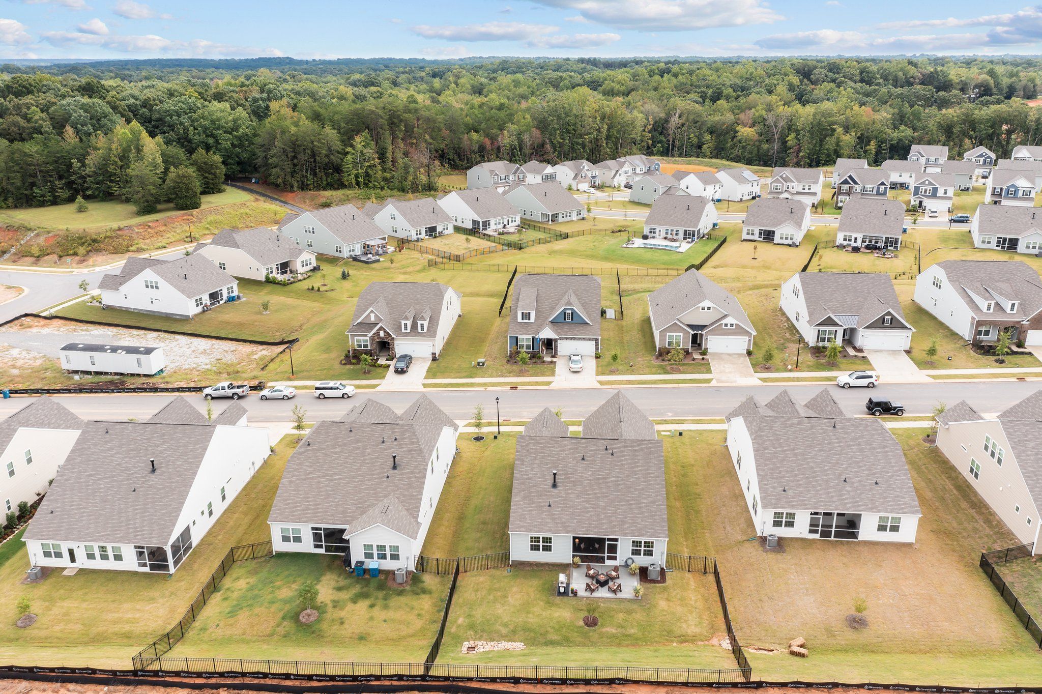 New neighborhood! Imagine the beauty of trees now planted!