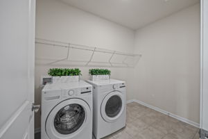 The extra heartbeat of activity right off kitchen.  Room for extra organization that makes life easy without clutter.  Connects with voluminous garage.