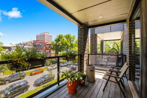 Large front balcony off the living room