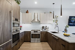 Beautiful yet functional with European cabinets, soft-close hardware