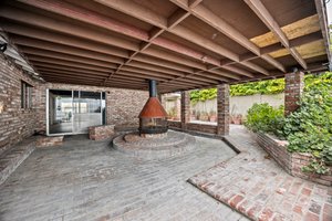 Covered patio with Fireplace