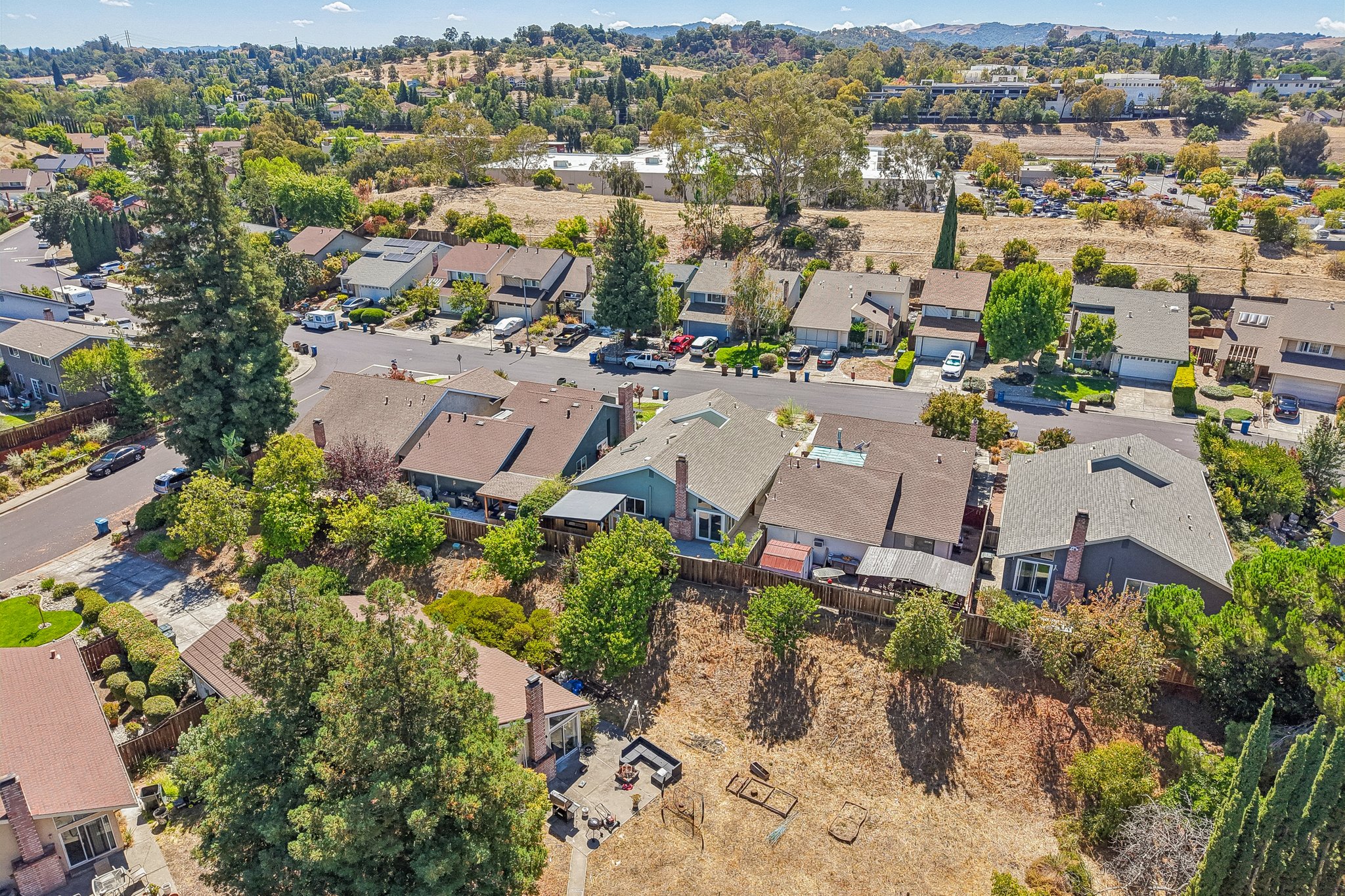 Aerial View of Home Rear