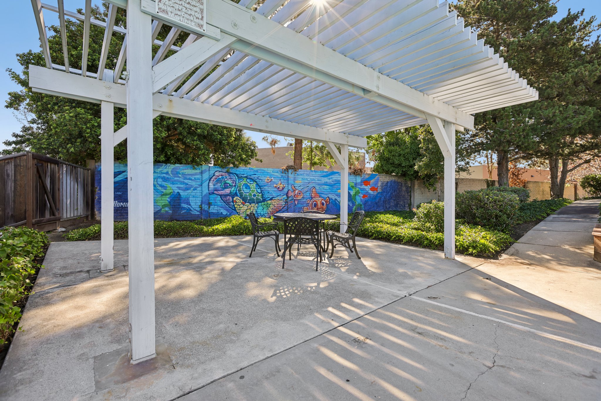 Community Pool Sitting Area