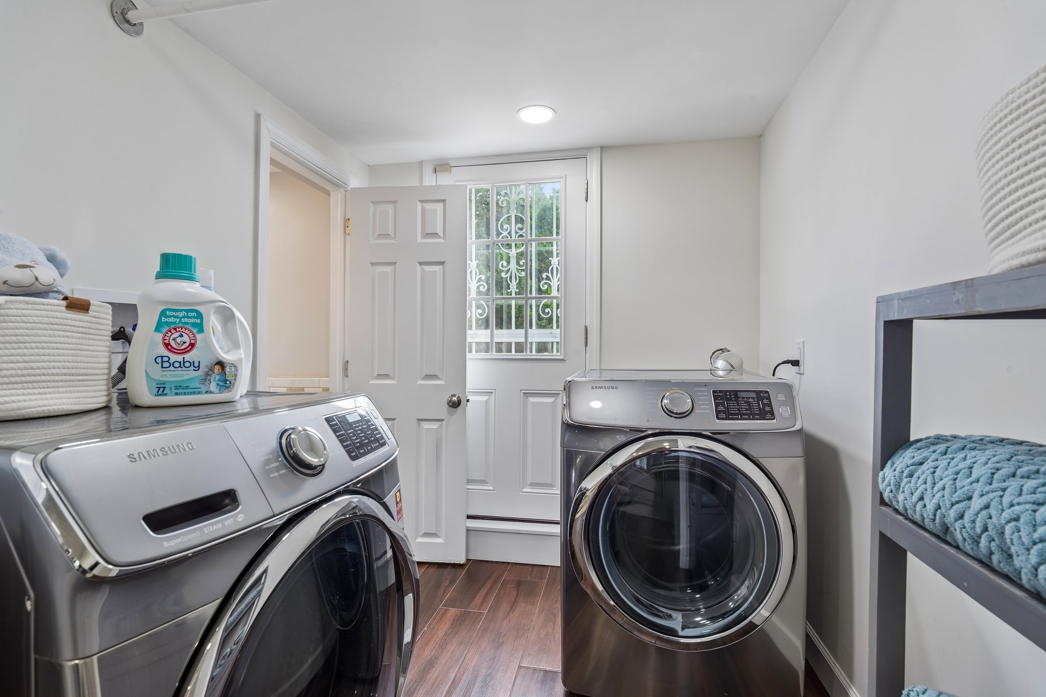 Laundry Room with backyard access