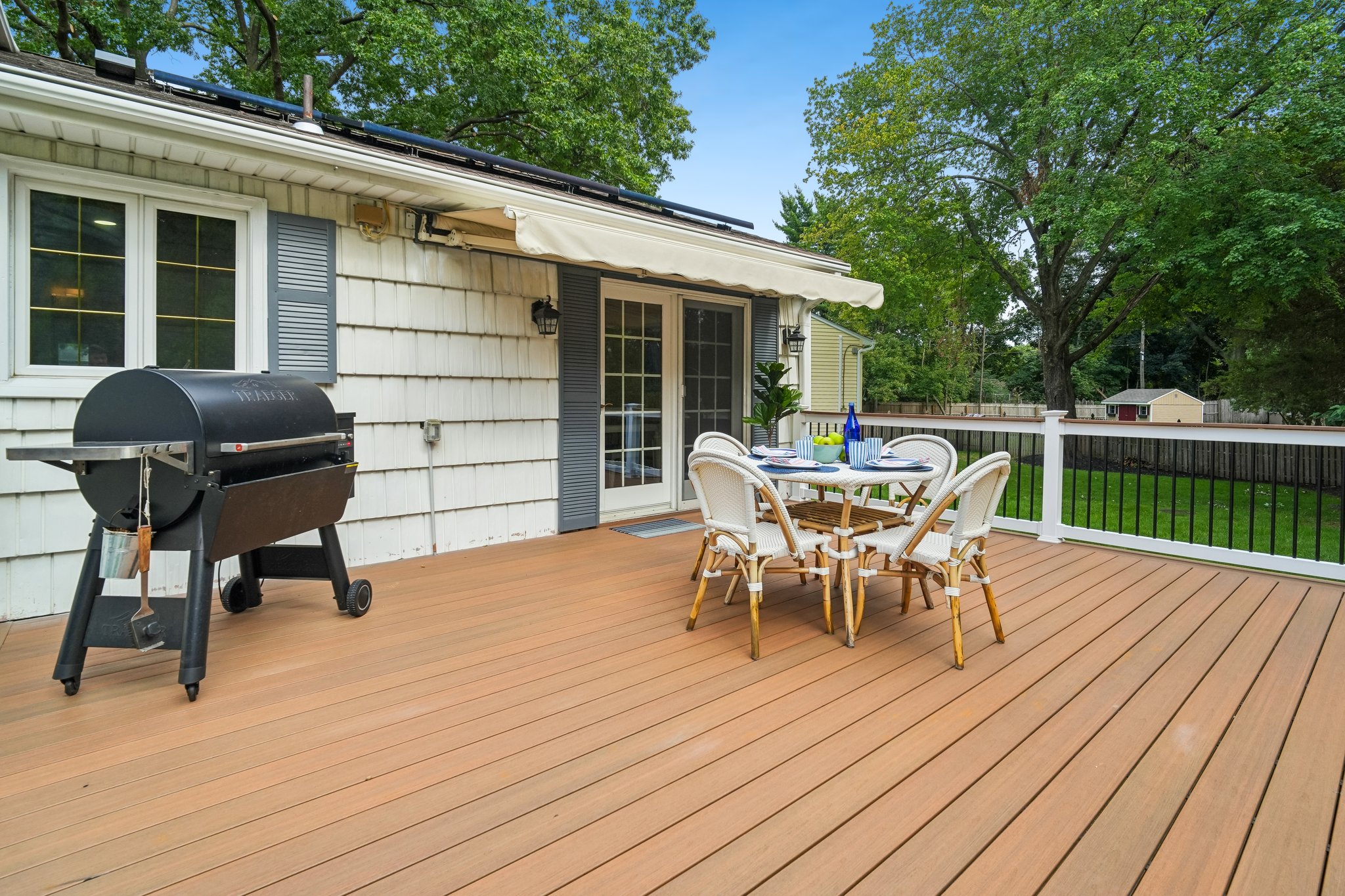 Expansive deck allows for great summer fun