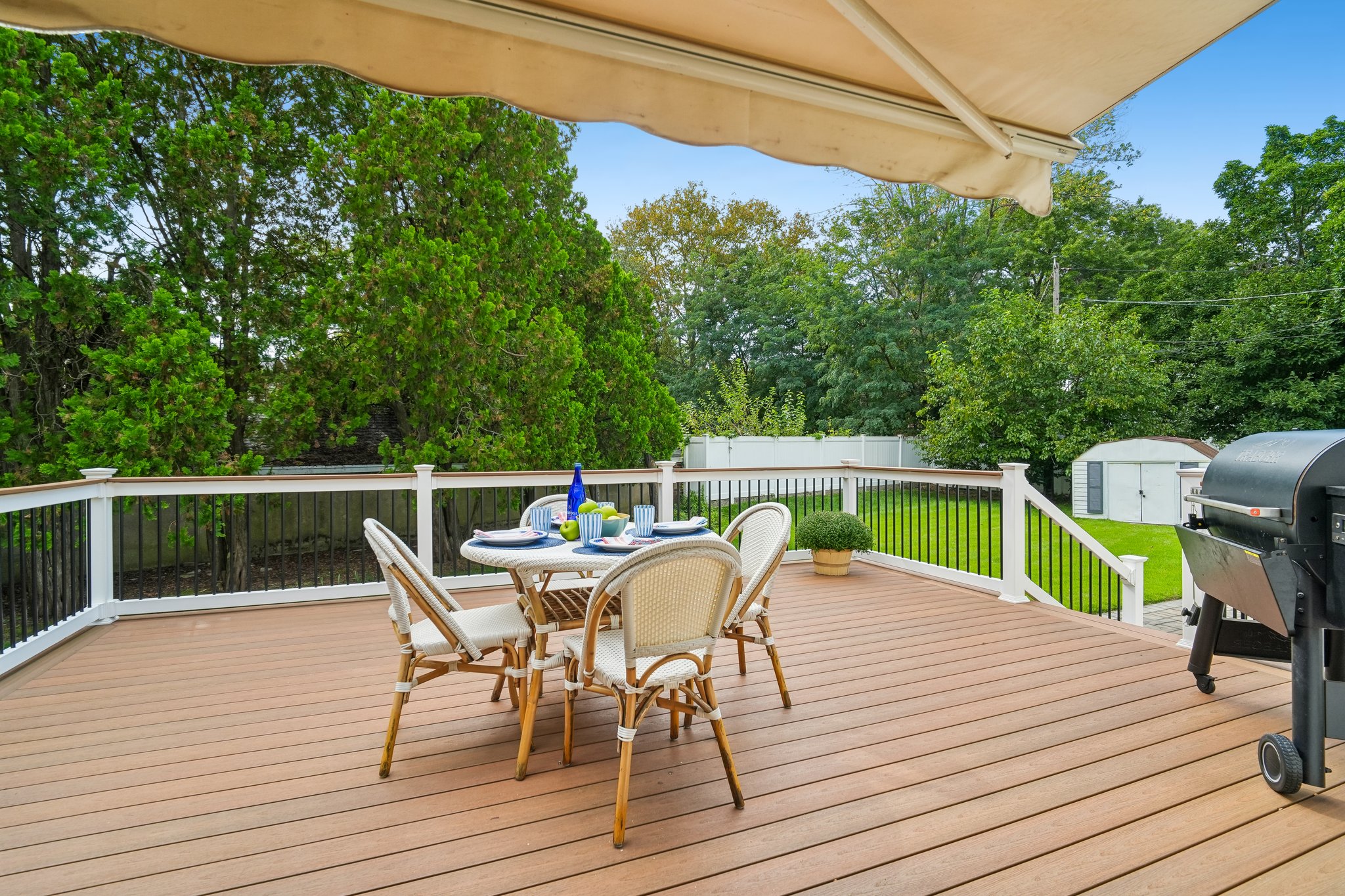 Enjoy the outdoors and view of the back yard