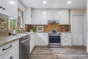 Renovated Kitchen with granite countertops
