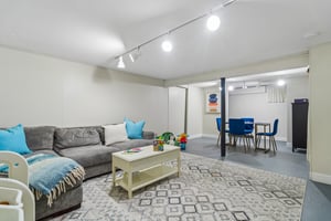 Lower Level Rec Room with plenty of room