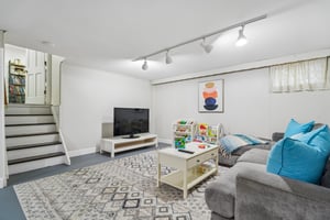 Step down from Family Room to Rec Room