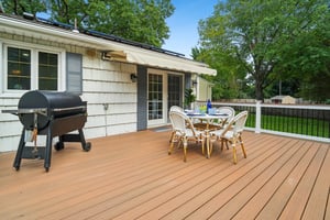 Expansive deck allows for great summer fun