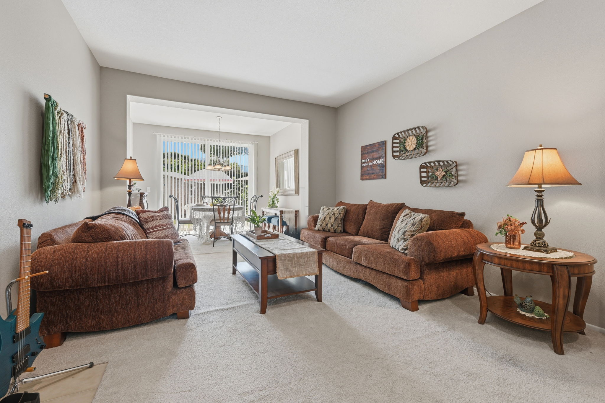Enjoy the light and bright living room.