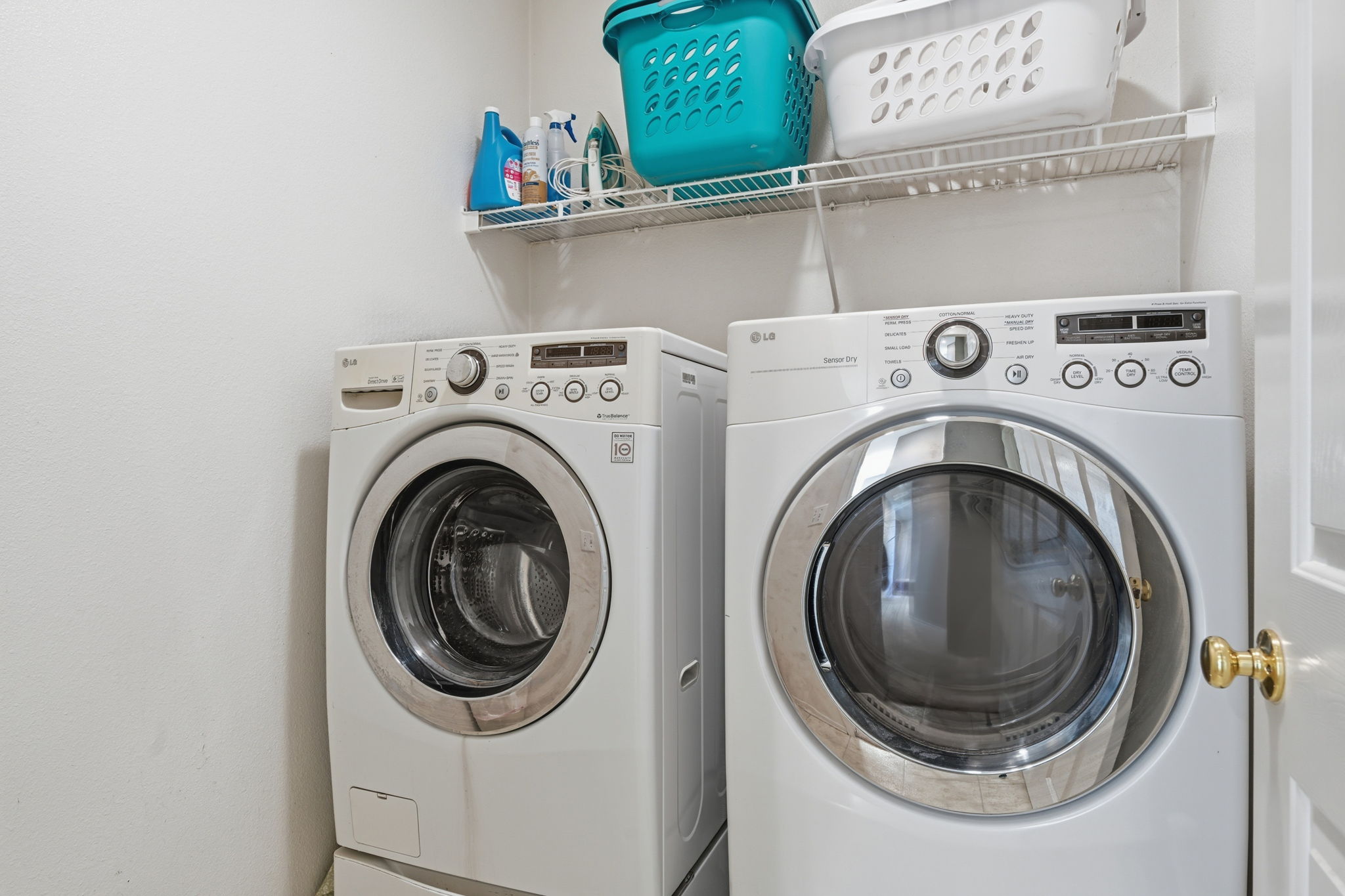 Indoor laundry.