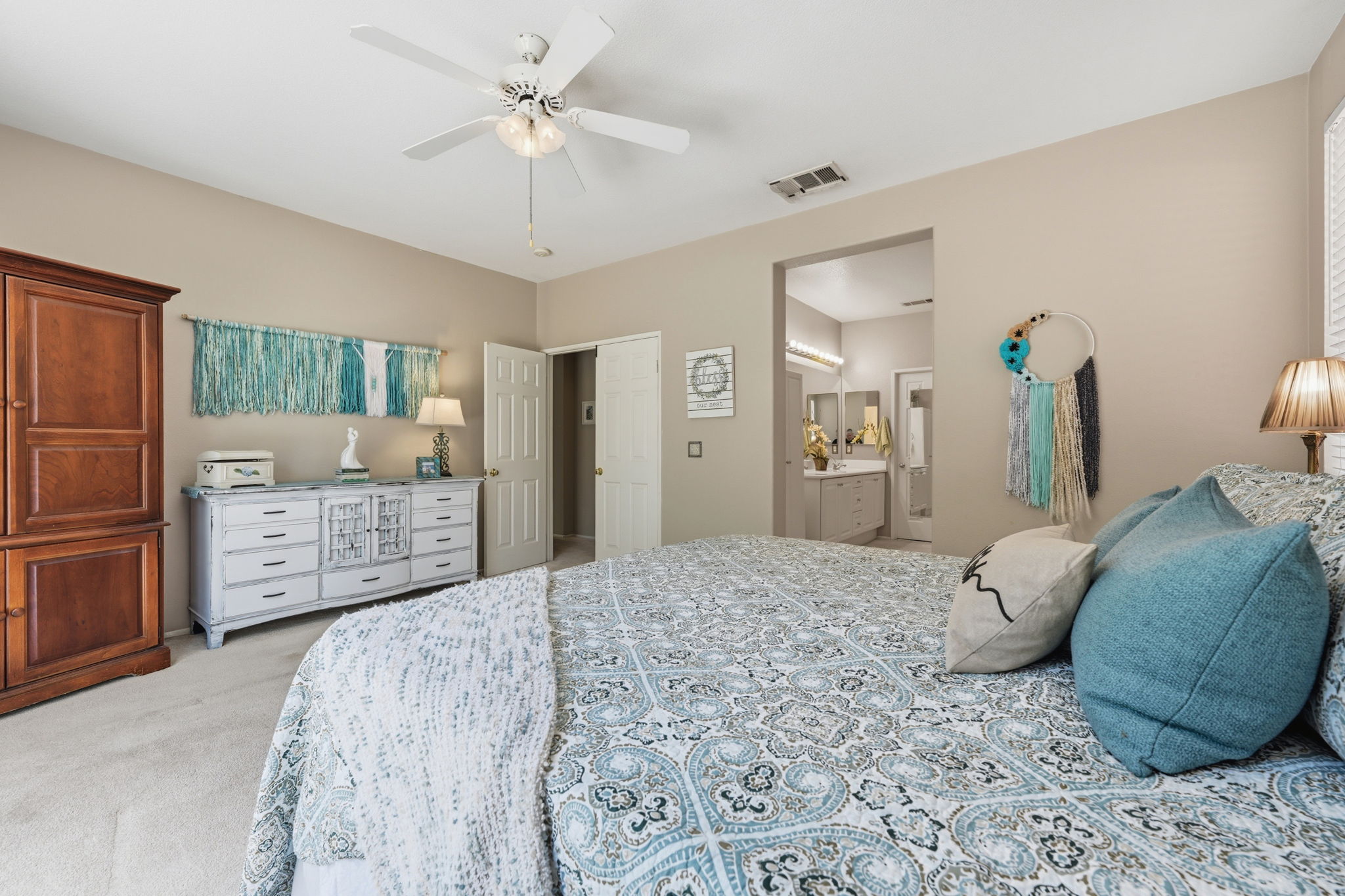 Find solace and comfort in your primary suite.