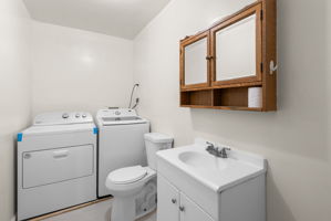 Main Level Laundry and Powder Room