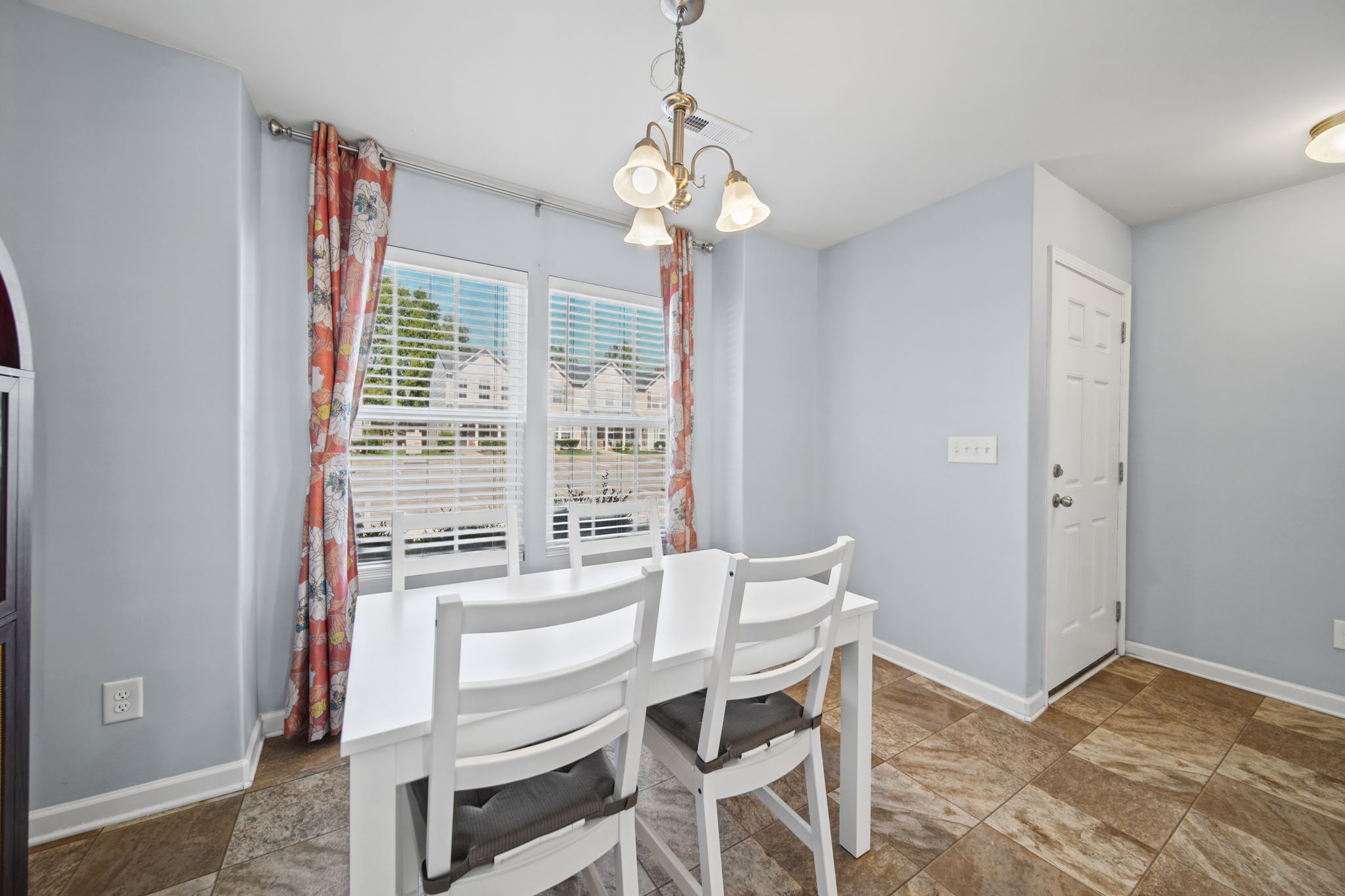 Dining Area with Chandelier