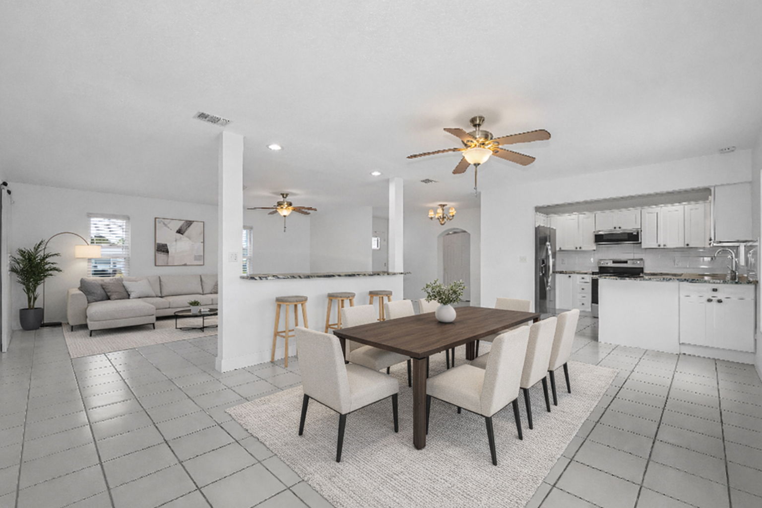 Living Dining Virtually Staged