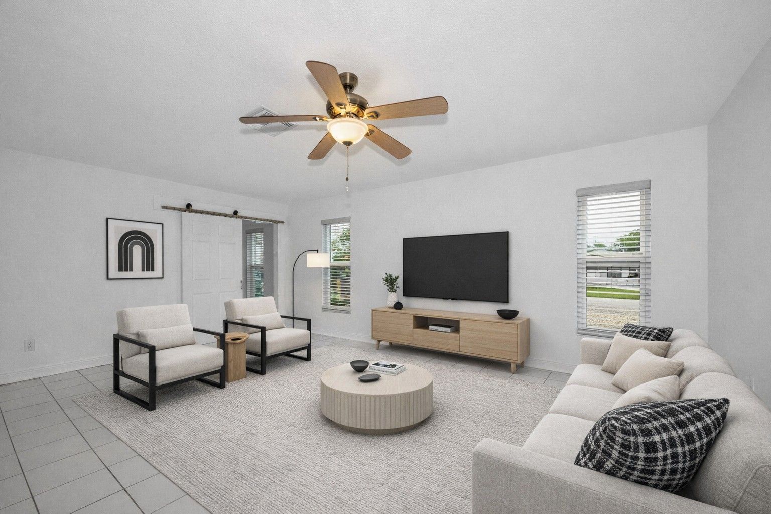 Living Room Virtually Staged