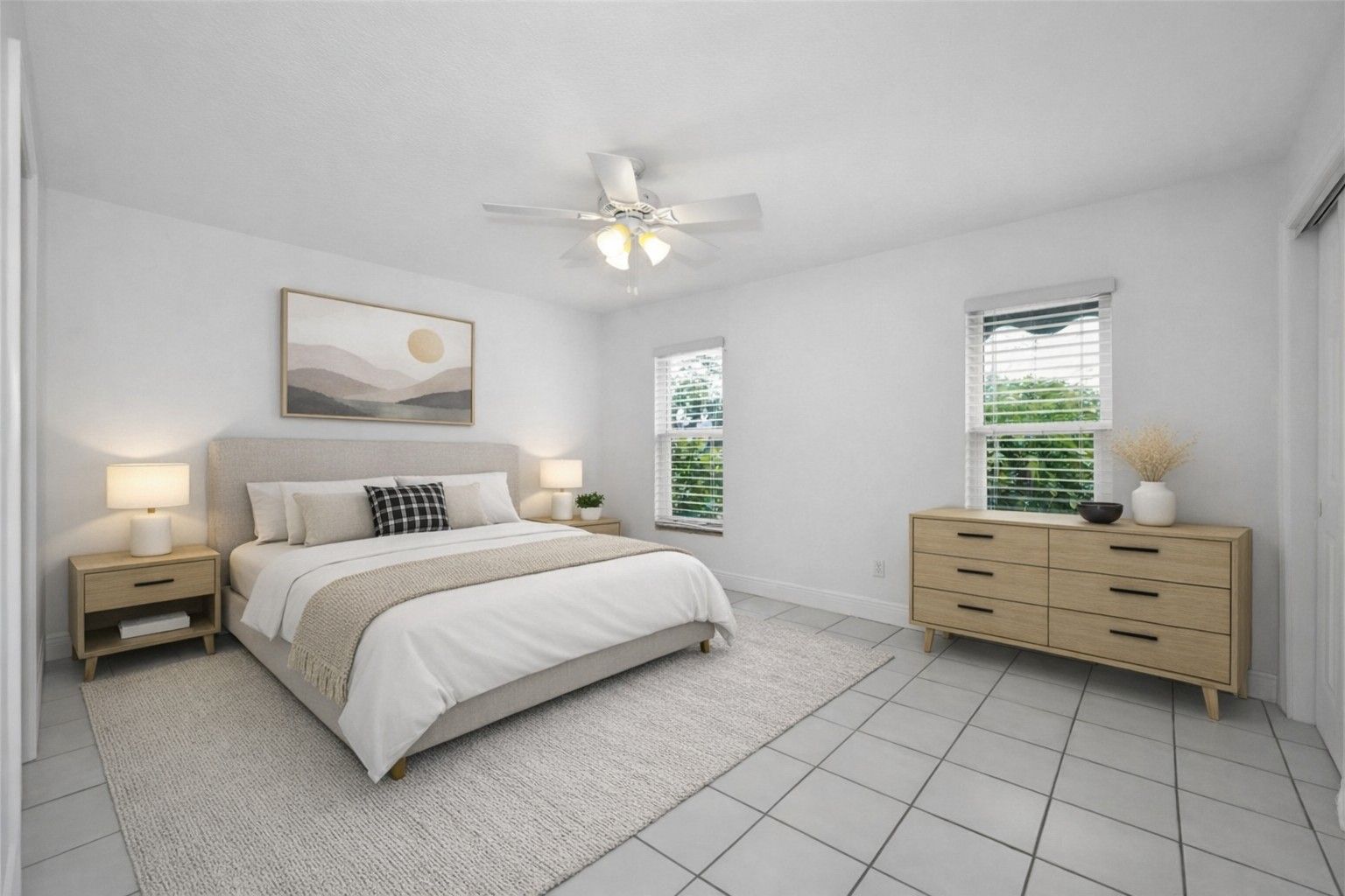 Primary Bedroom Virtually Staged