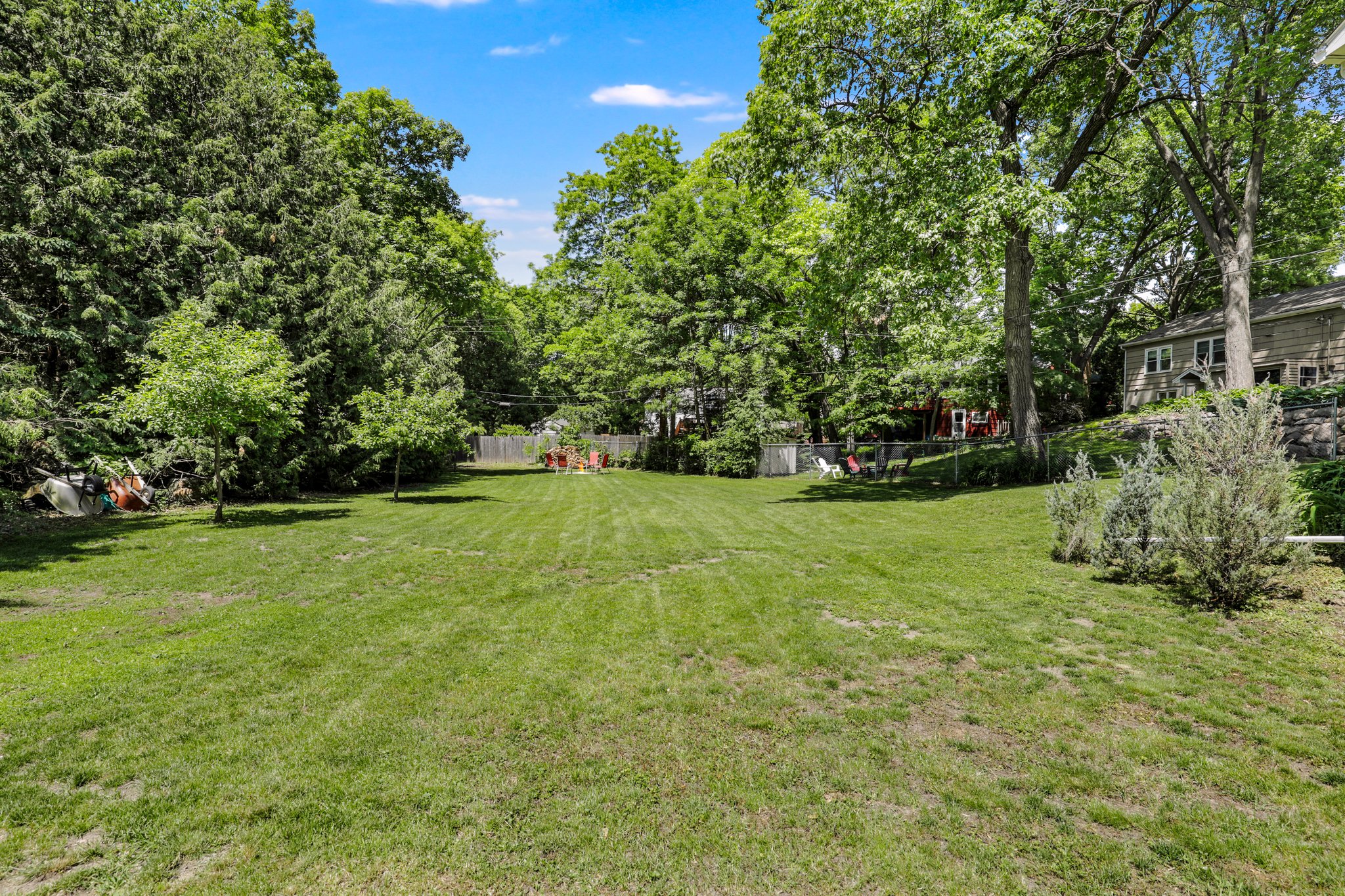 Back yard from house