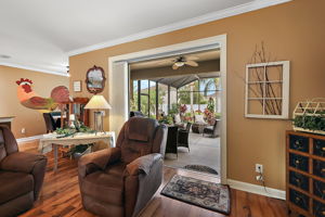 Living Room with Open space to the Patio
