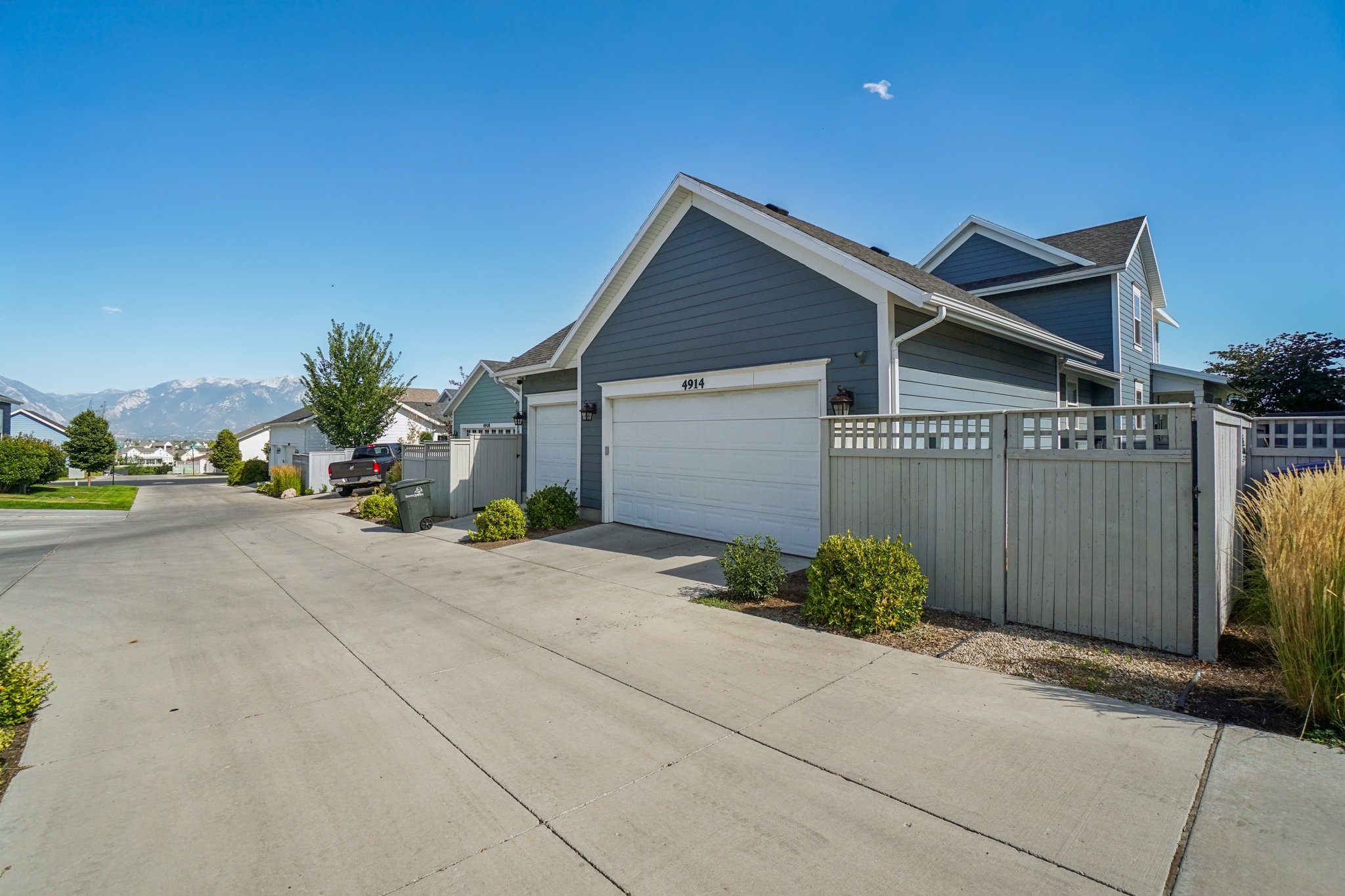 3-Car Garage & Side Yard