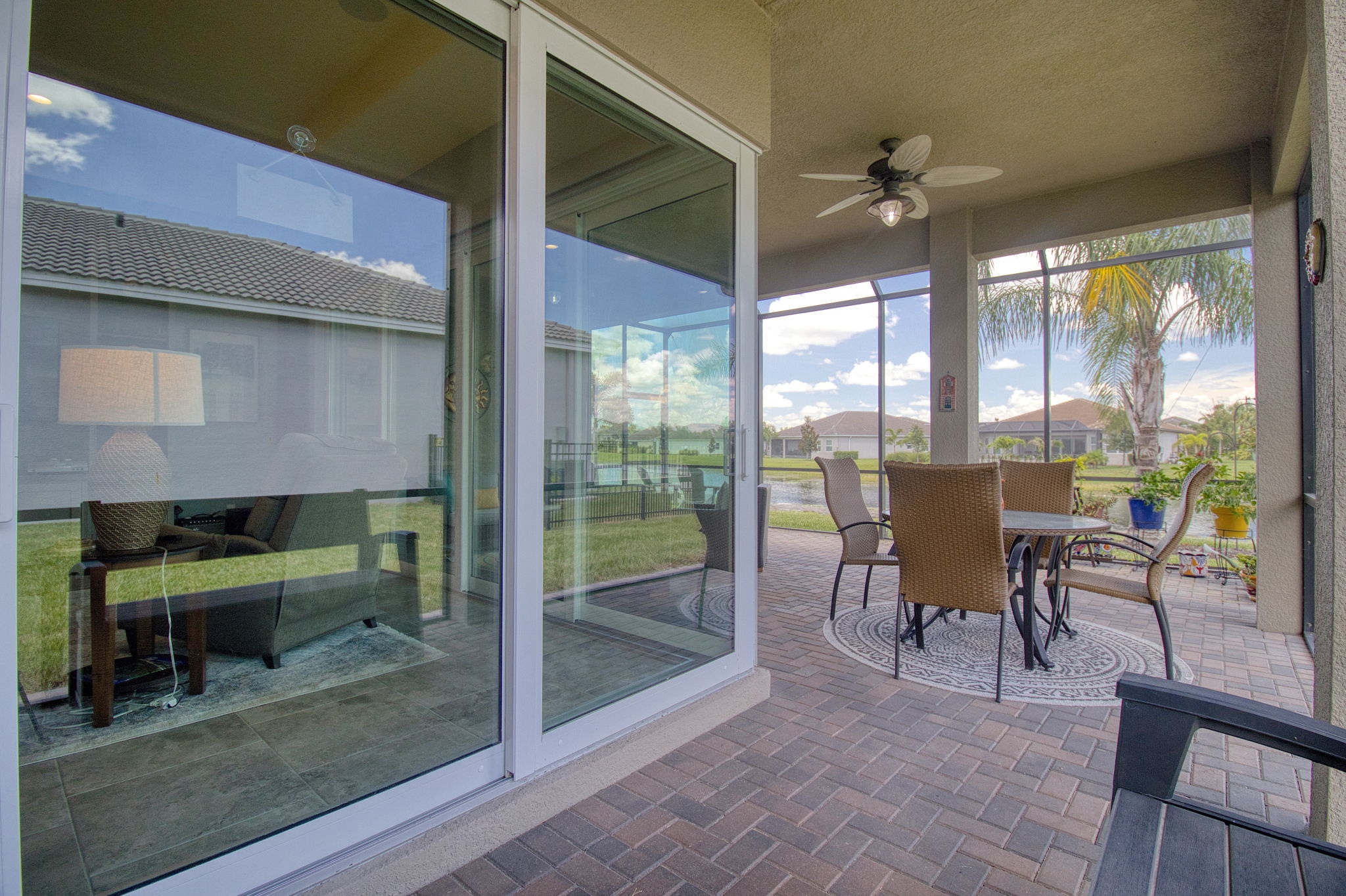 2 Fans in Rear Porch