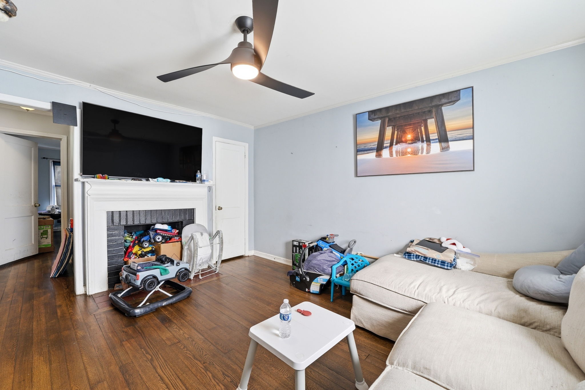 Fireplace-Hardwood Floors-Home