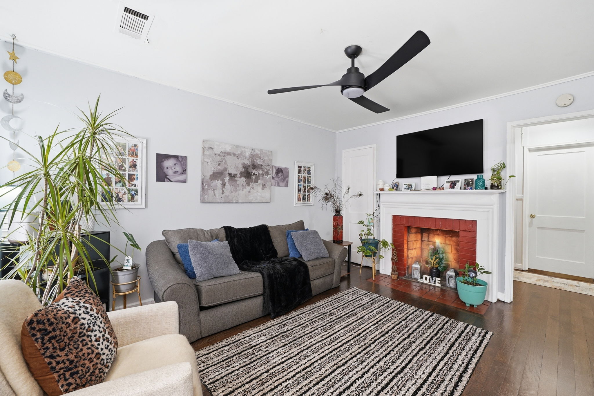 Living Room and view of fireplace