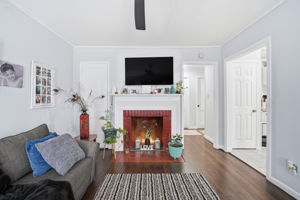 Hardwood floors throughout the home