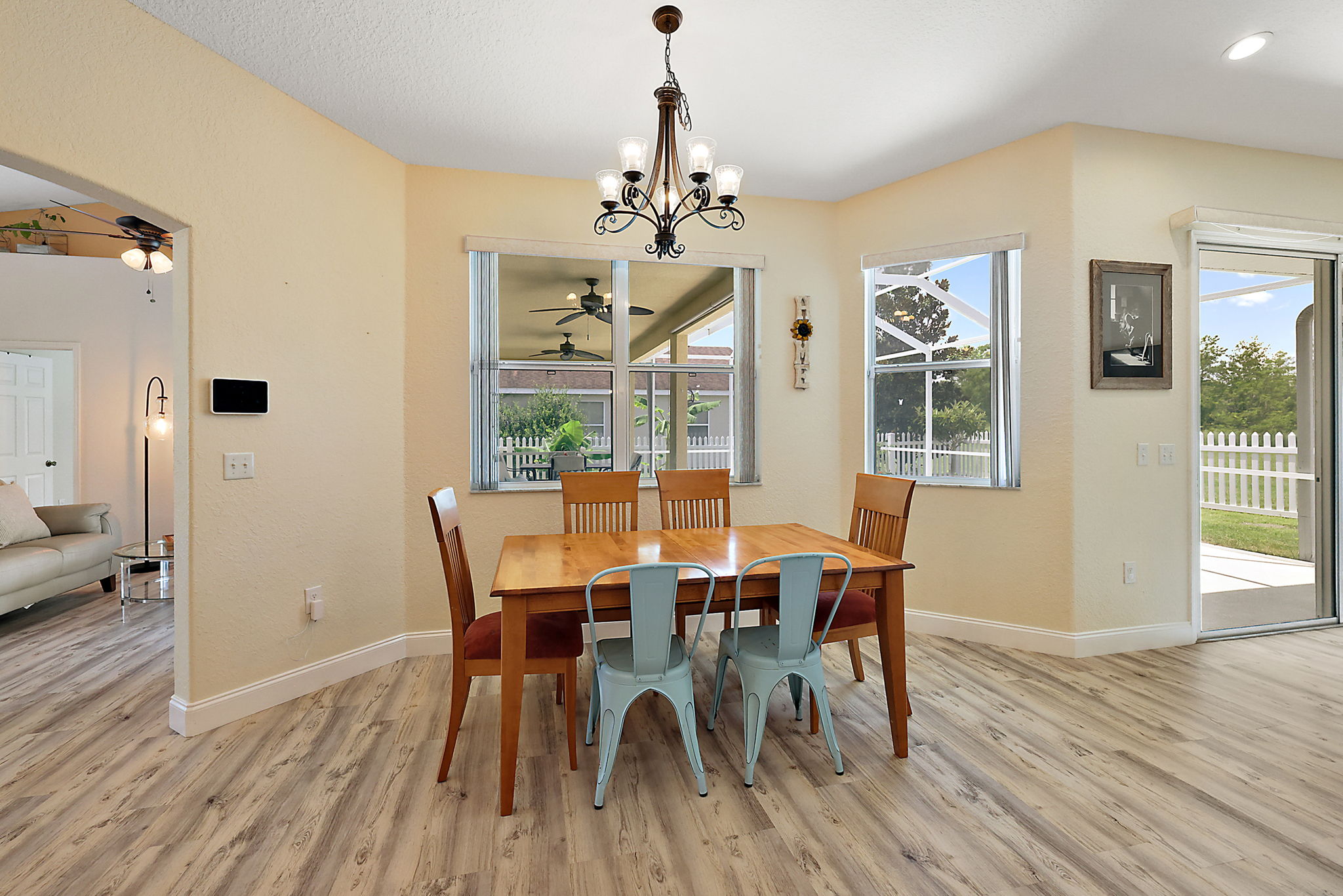 Spacious Dining Area w/ Updated Lighting