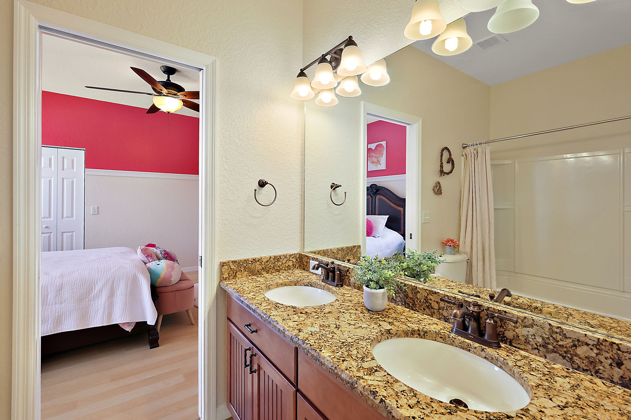 Jack & Jill Bathroom between Bedrooms 2 & 3