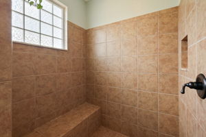 Huge Tiled Roman (Walk-In) Shower