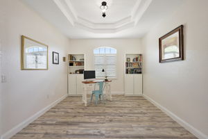 Flex Room w/ LVP Floor & Plantation Shutters