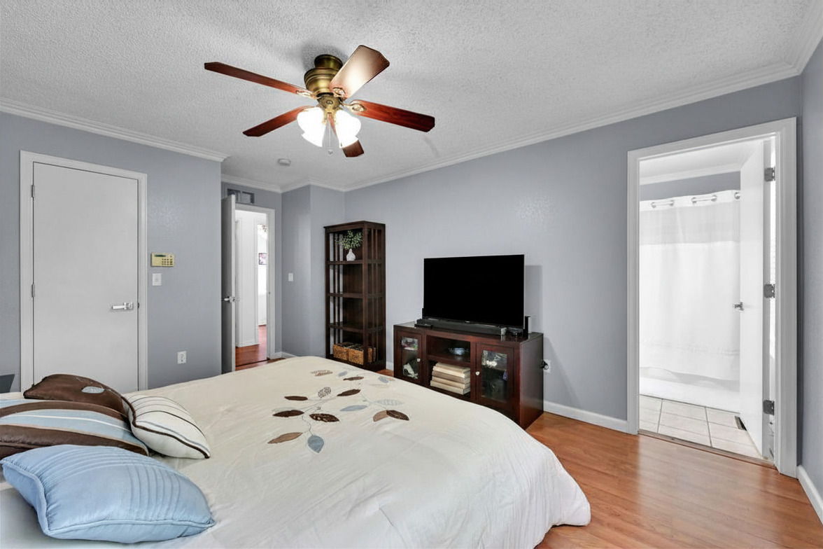 Large Primary Suite with Walk-In Closet