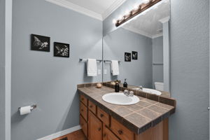 Spacious Bathroom Countertop