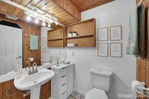 Basement En-Suite Bathroom - Virtually Staged