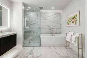 Primary Bathroom, Separate Tub & Shower