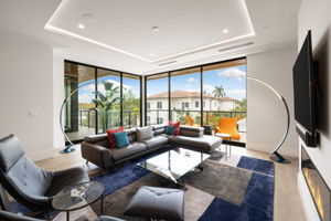 Great Room with Sliding Glass Doors to Balcony