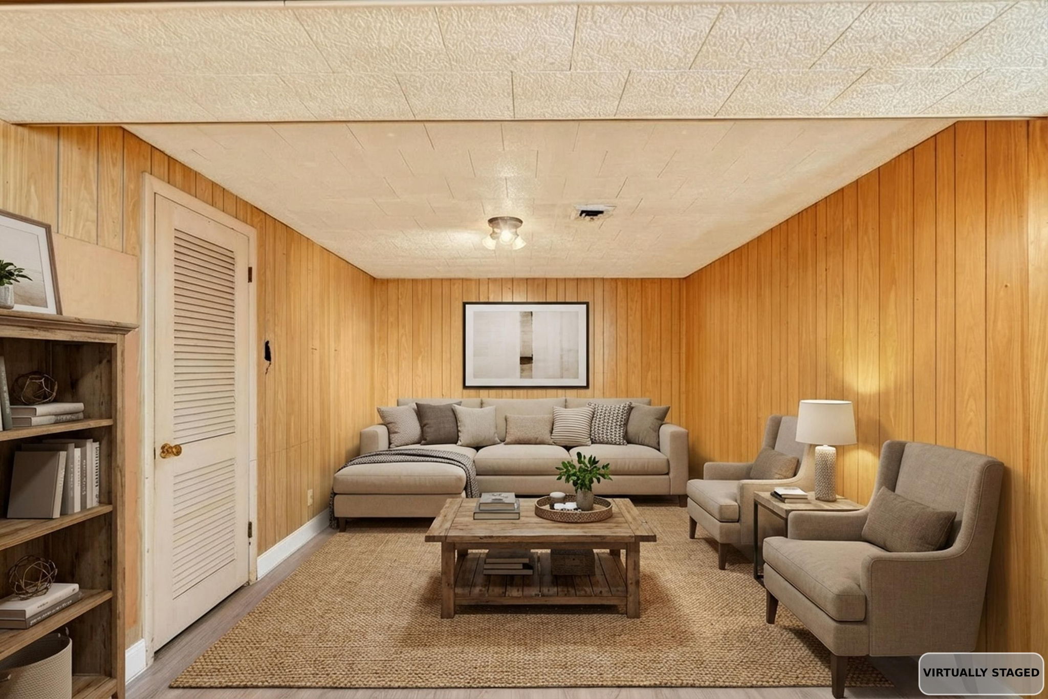 Lower Level Virtually Staged