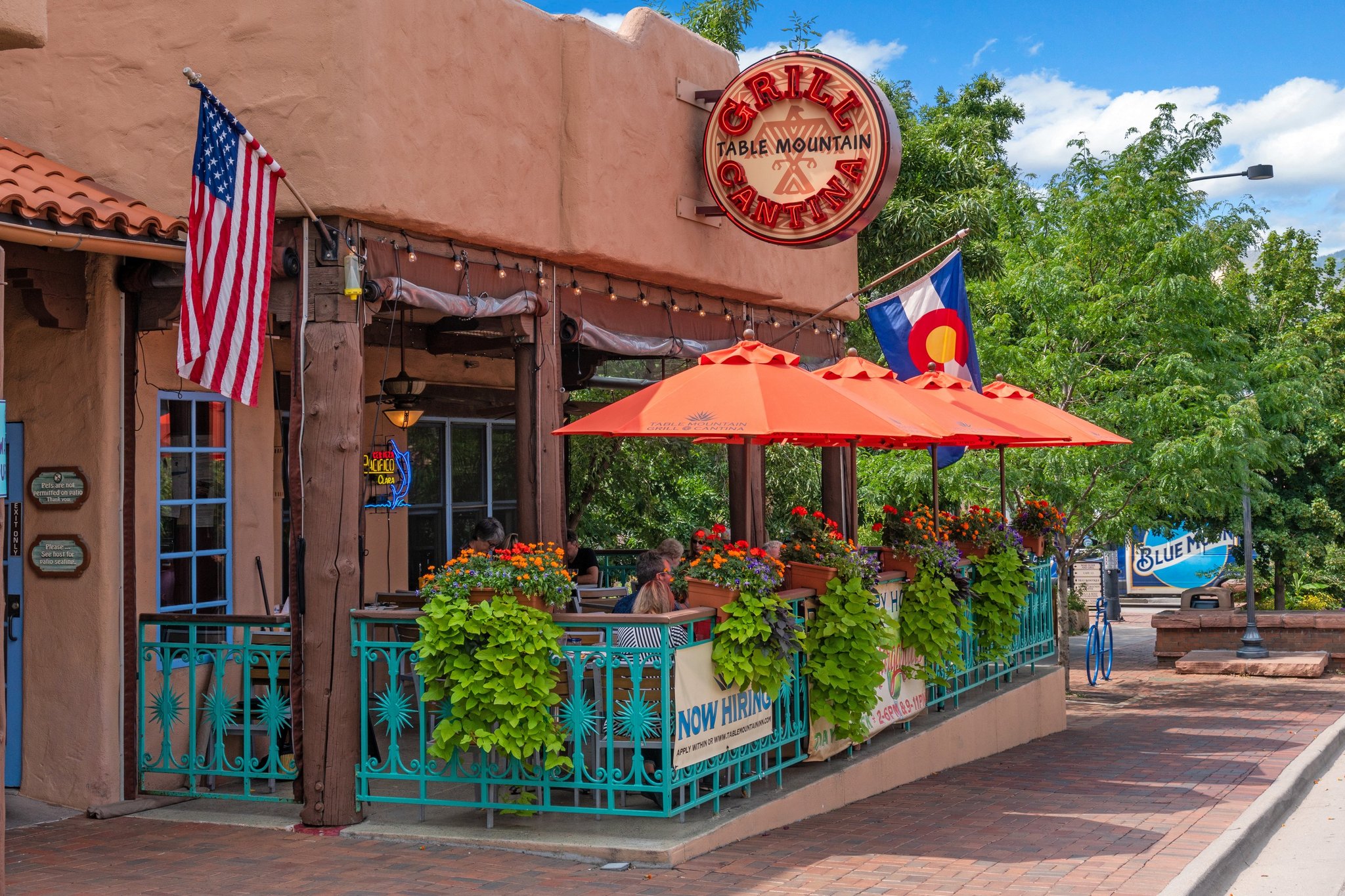 Table Mountain Grill & Cantina: what a great spot to relax on the patio on a Summer's day