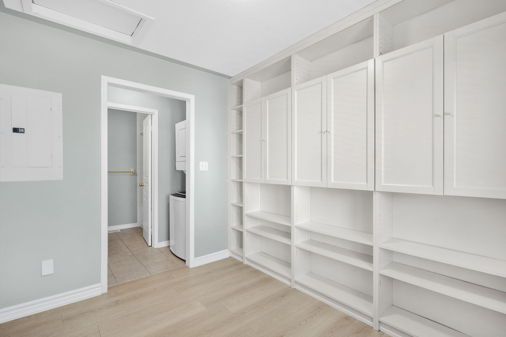 Bedroom with ensuite 3 piece washroom + laundry