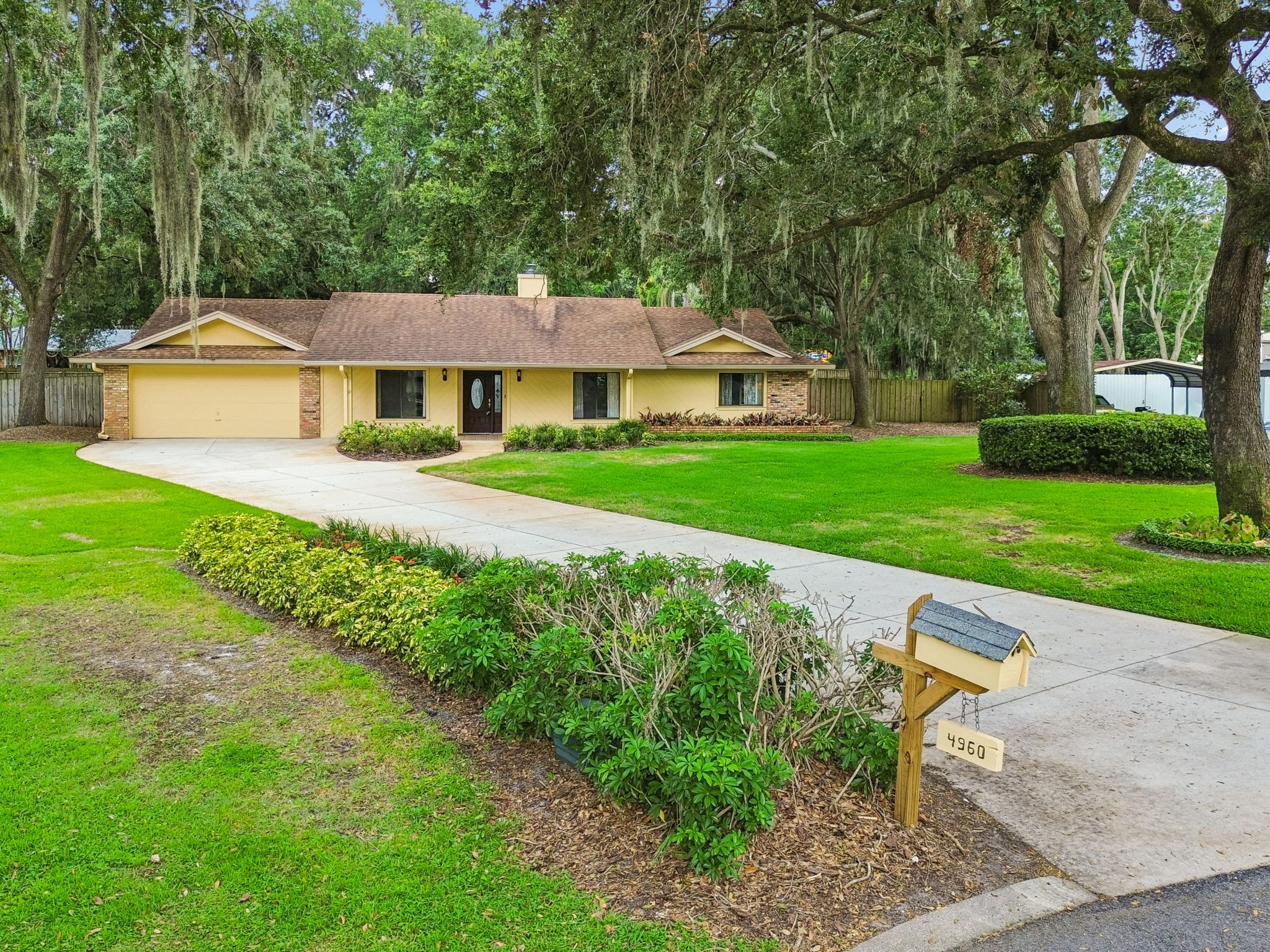 4 bedroom, 2 bath, .58 acre homesite