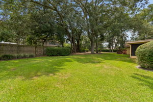 Huge fully fenced backyard