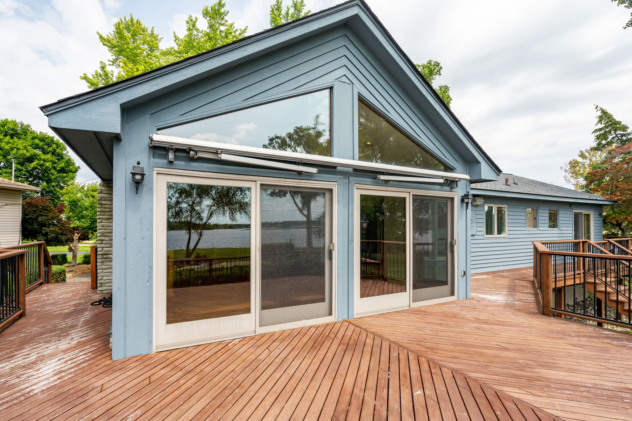 Deck view of great room