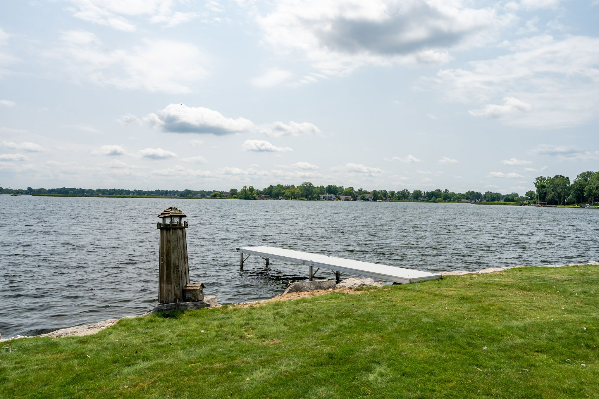 Cement boat ramp and new dock